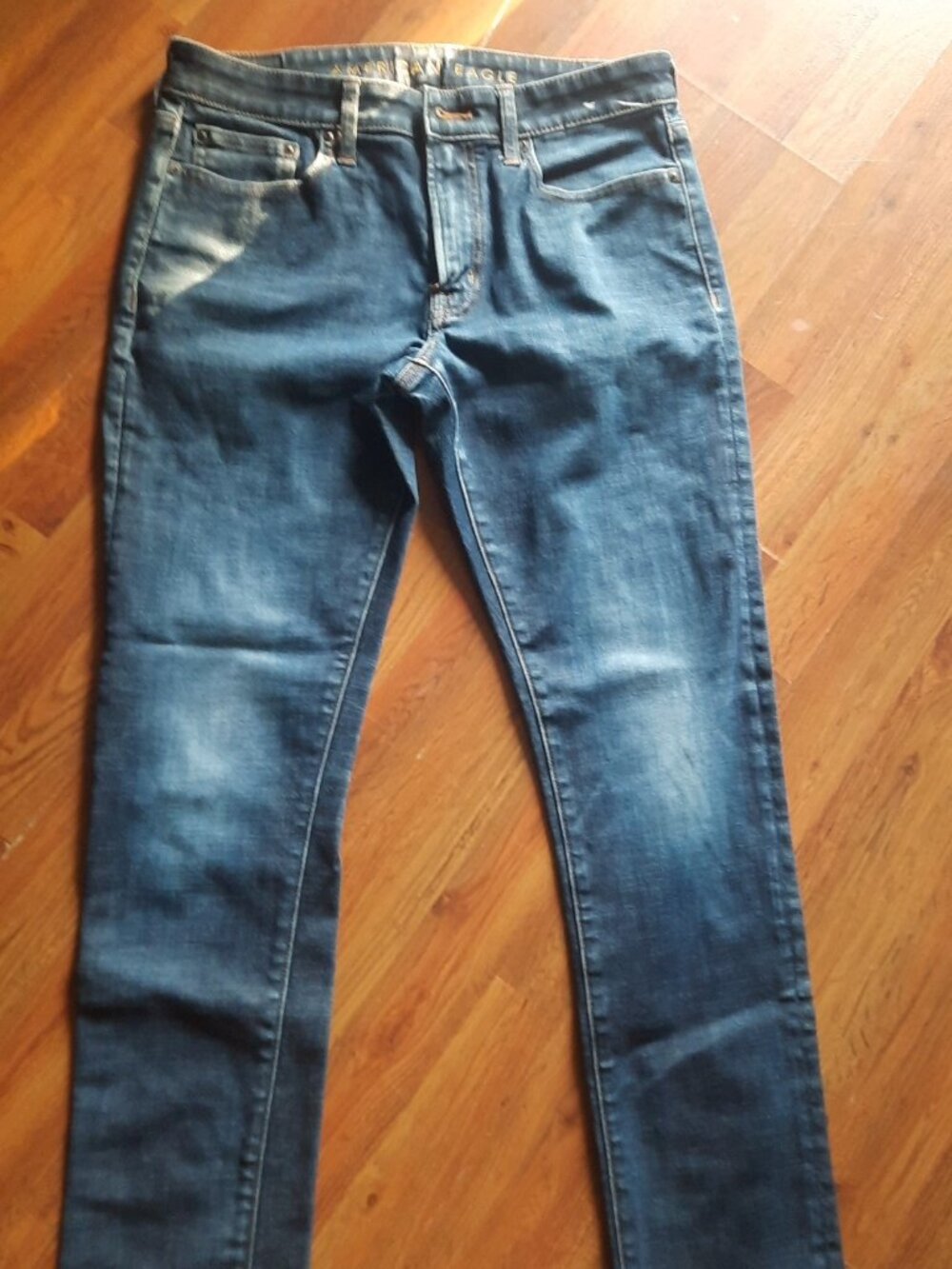 American Eagle dark jeans.